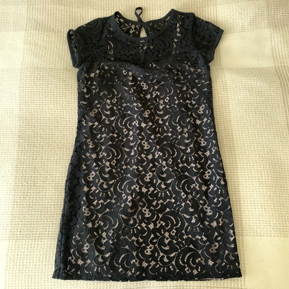 Loft Black Lace Dress - Picture 1 of 4
